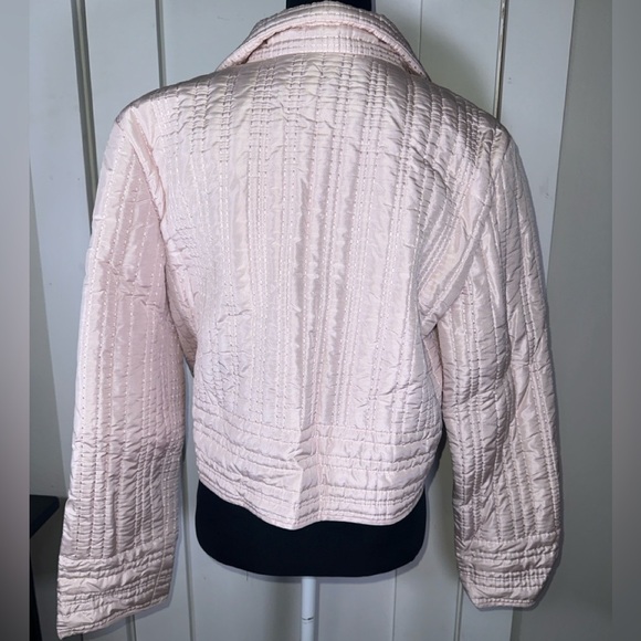 VINTAGE 100% Silk Quilted Pink Women's Jacket - Picture 8 of 10